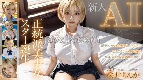 Mosaic AIFOCS-005 Newcomer AI Orthodox Beautiful Girl Star, Twin-tailed Angel, A Baby-faced, Small-breasted Girl With A Lingering Face, Morishita Hikaru